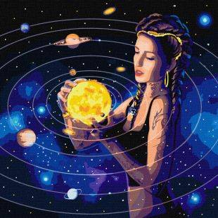 Malen nach Zahlen - Mit Metallic-Farben das Universum erobern