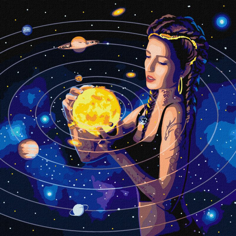 Malen nach Zahlen - Mit Metallic-Farben das Universum erobern