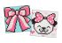 Diamond mosaic on a sticker - Bow tie, set of 2 pcs