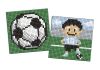 Diamond Painting auf einem Aufkleber - Sport. Fußball, Satz mit 2 Bildern