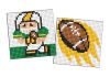 Diamond Painting auf einem Aufkleber - Sport. American Football, Satz mit 2 Bildern