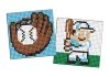 Diamond mosaic on a sticker - Sports. Baseball, set of 2 pcs