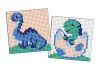 Diamond Painting auf einem Aufkleber - Jurassic period. Dinosaurier 2, Satz mit 2 Bildern