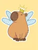 Diamond mosaic with partial filling - Capybara Fairy