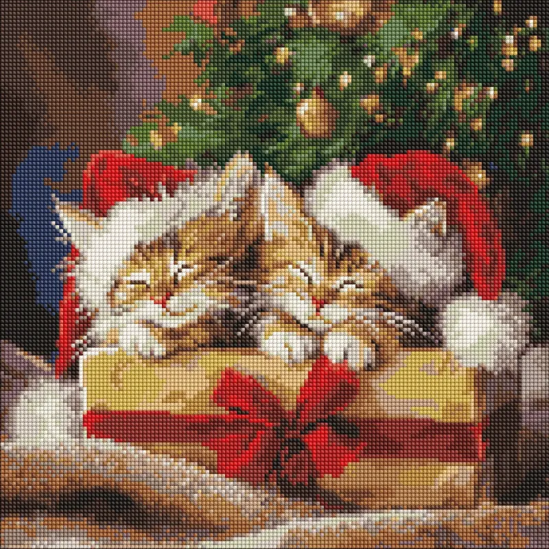 Diamond mosaic - Fluffy gifts ©art_selena_ua