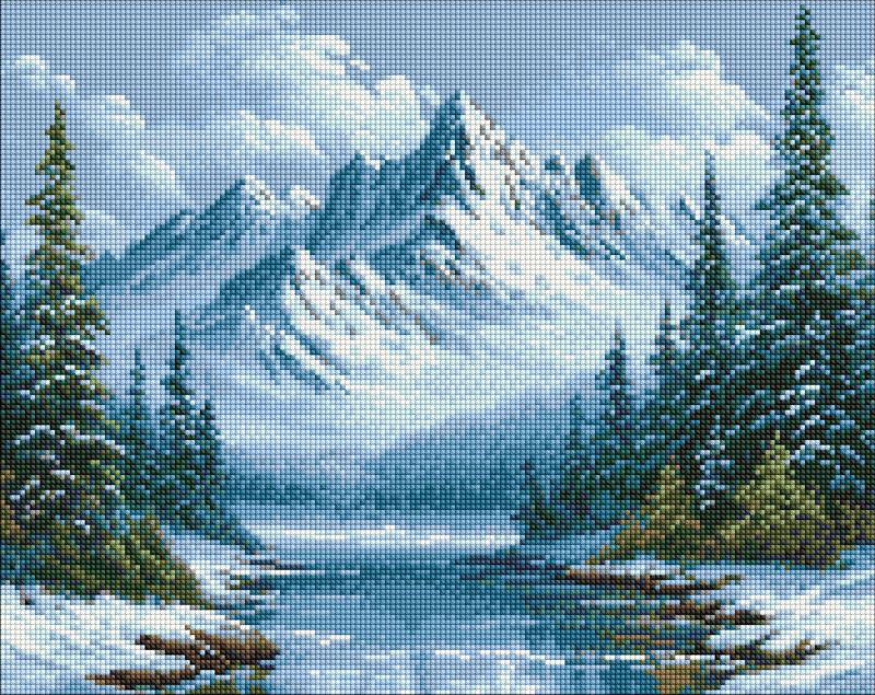 Diamond mosaic - Frosty Breath of the Forest ©art_selena_ua