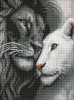 Diamond mosaic - Lions in love ©art_selena_ua