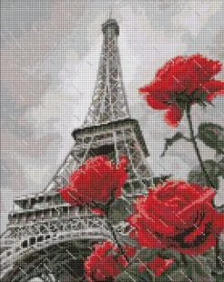 Diamond Painting - Sinfonie aus Grau und Rot ©art_selena_ua