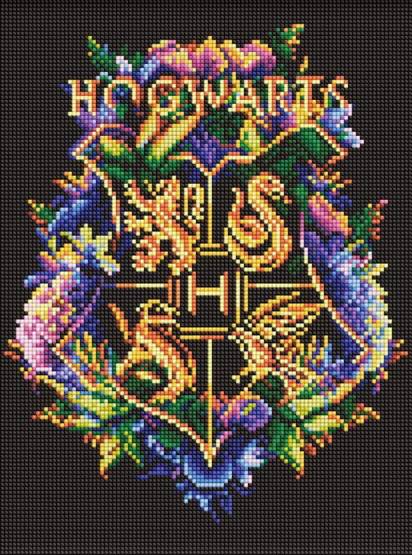 Diamond Painting - Harry Potter: Das Wappen von Hogwarts ©Warner Bros.