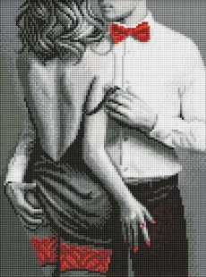 Diamond Painting - Rot-schwarzes Paar ©art_selena_ua