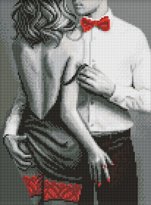Diamond Painting - Rot-schwarzes Paar ©art_selena_ua