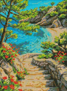 Diamond Painting - Türkisfarbene Küste der Träume ©art_selena_ua