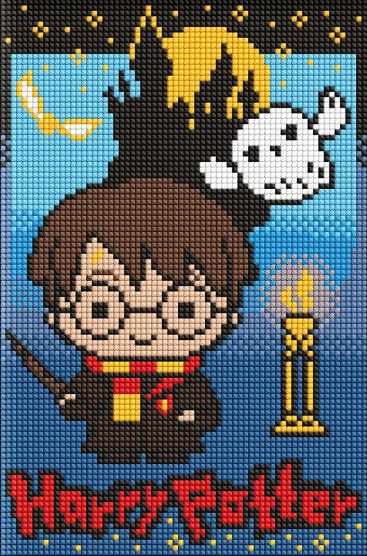 Diamond mosaic without frame - Harry Potter: Secrets of the dark castle ©Warner Bros.