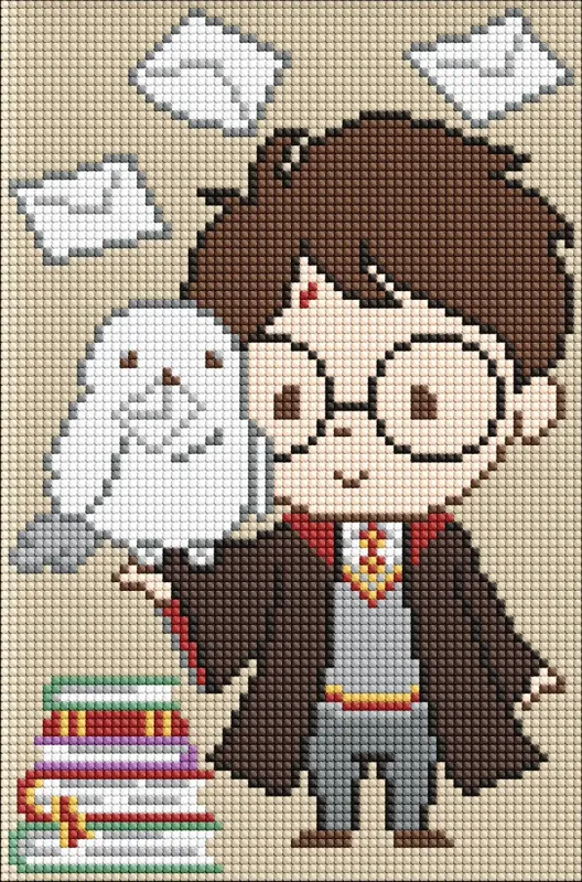 Diamond mosaic without frame - Harry Potter: Letters to Harry ©Warner Bros.