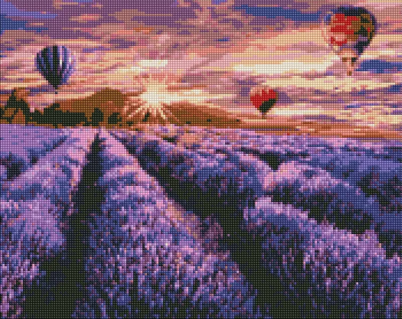 Diamond Painting - Blühender Lavendel