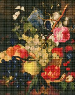 Diamond Painting - Korb mit Früchten ©Jan van Huysum