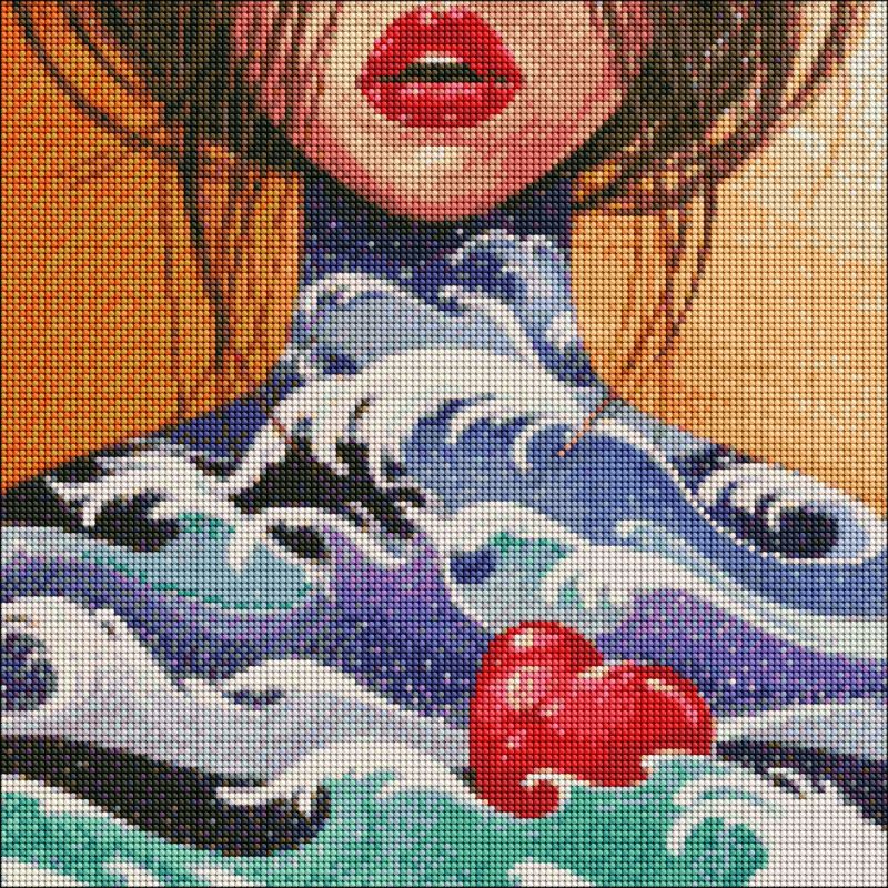 Diamond mosaic - The heart of the ocean ©lesya_nedzelska_art