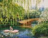 Diamond mosaic - Swans on the lake ©Sergey Lobach