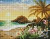 Diamond Painting - Abend im Paradies ©annasteshka
