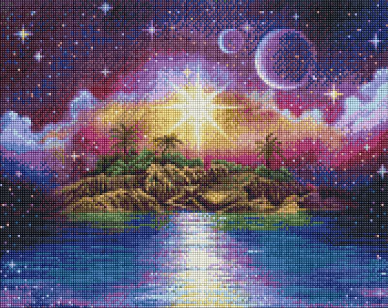 Diamond mosaic - Island of dreams ©annasteshka