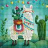 Diamond mosaic - Cheerful llama ©Elena Schweitzer