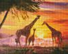 Diamond mosaic - A family of giraffes ©ArtAlekhina