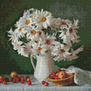 Diamond Painting - Die Schönheit der Gänseblümchen
