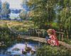 Diamond mosaic - A girl on a walk ©Sergey Lobach
