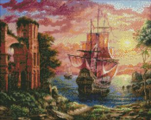 Diamond Painting - Abendlicher Hafen ©Sergiy Lobach