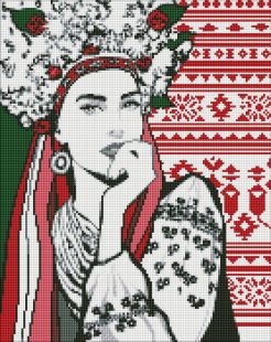 Diamond Painting - Charmante ukrainische Frau ©upillustration