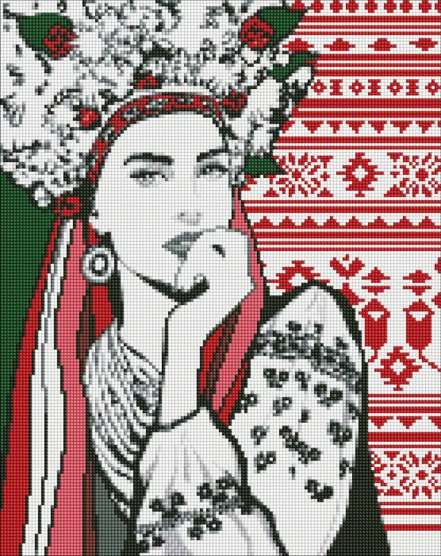 Diamond Painting - Charmante ukrainische Frau ©upillustration
