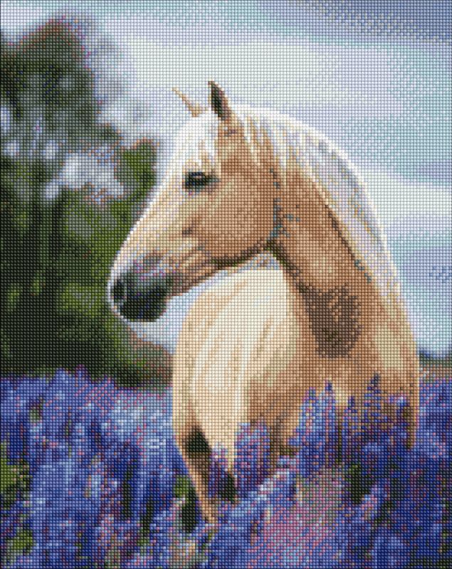 Diamond mosaic - A walk through the lavender field