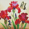 Diamond mosaic - Exquisite irises with hologram rhinestones (AB) ©annasteshka