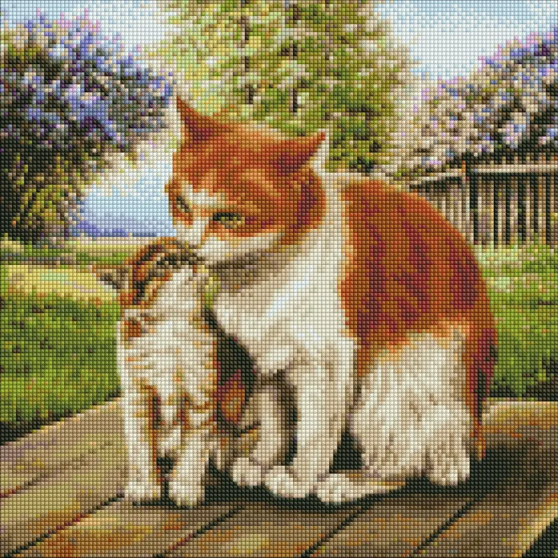 Diamond mosaic - Mother's warmth ©Viktor Khomyak