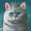 Diamond Painting ohne Rahmen - Stolzer König mit holografischen Strasssteinen (AB) ©art_selena_ua