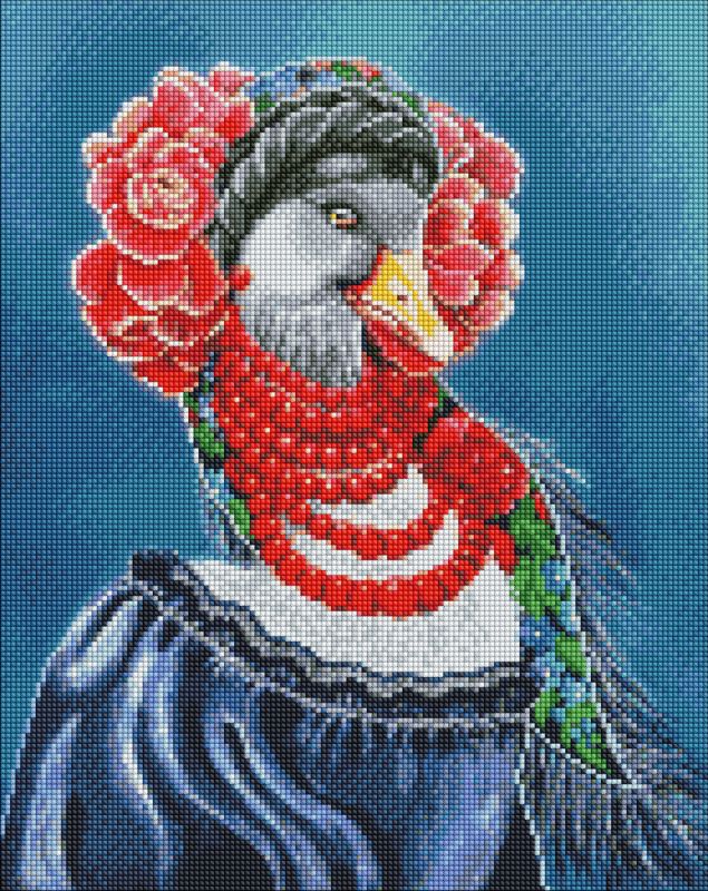 Diamond Painting ohne Rahmen - Ukrainischer Gans ©Svitlana Terentschuk