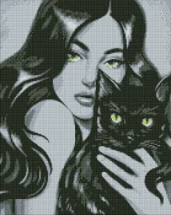 Diamond Painting - Schwarz flauschig ©pollypop92