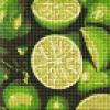 Diamond mosaic without frame - Juicy lime