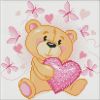 Diamond mosaic - Little bear with hologram rhinestones (AB)