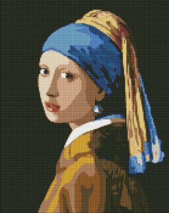 Diamond Painting - Mädchen mit einem Perlenohrring ©Jan Vermeer