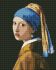 Diamond mosaic - Girl with a pearl earring ©Jan Vermeer