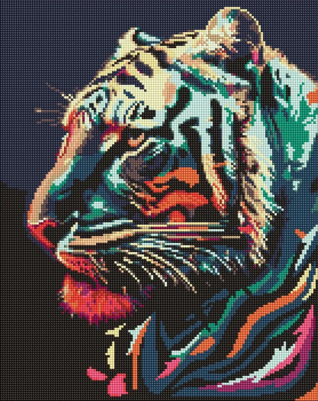Diamond mosaic - Predatory handsome ©art_selena_ua