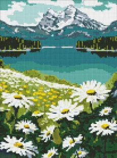 Diamond Painting - Blühende Gänseblümchen ©art_selena_ua