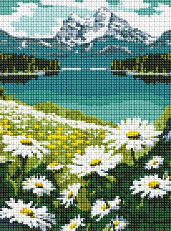 Diamond mosaic - Blooming daisies ©art_selena_ua