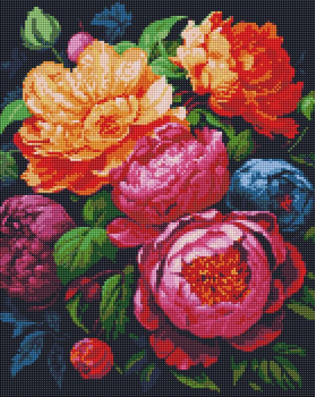 Diamond mosaic - Colorful bouquet ©art_selena_ua