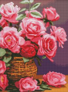 Diamond Painting ohne Rahmen - Farbenfrohe Rosen ©art_selena_ua