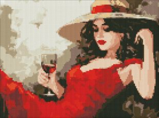 Diamond Painting - Mädchen mit Hut ©art_selena_ua