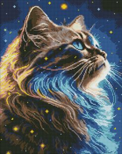 Diamond Painting - Weltraum-Zauber mit holografischen Strasssteinen (AB) ©art_selena_ua