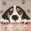 Diamond mosaic without frame - Charming doggy