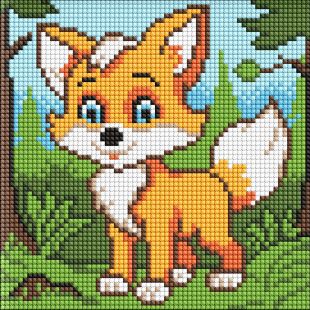 Diamond Painting ohne Rahmen - Ein flauschiger Fuchs ©art_selena_ua